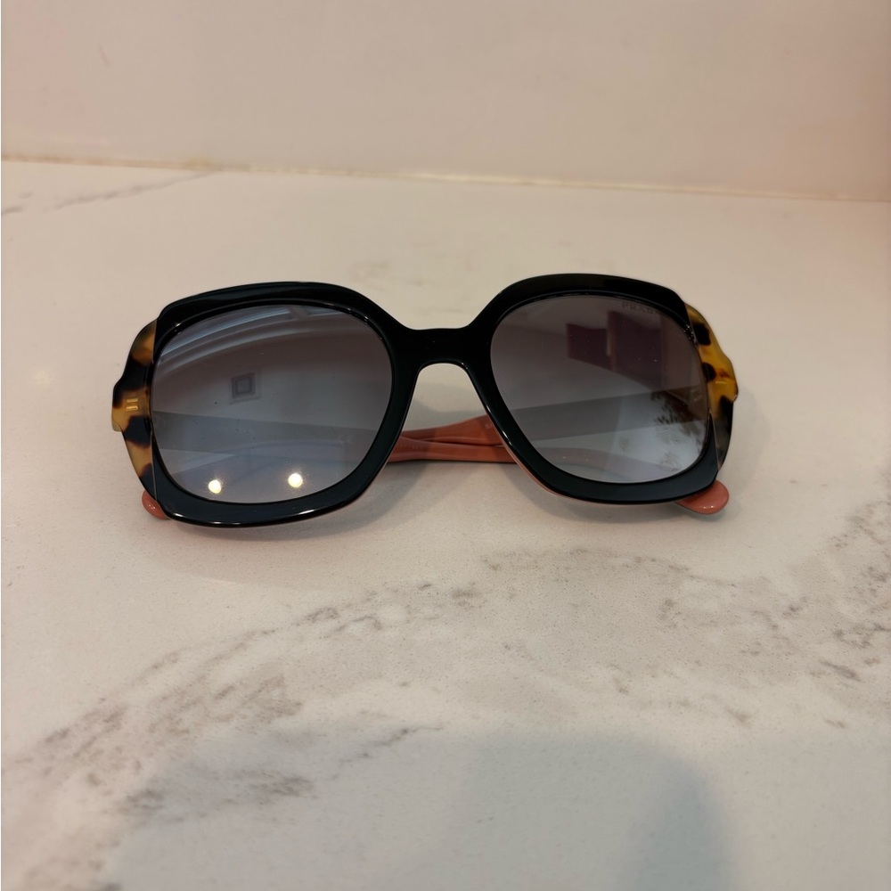 Prada Leopard Black and Pink Sunglasses